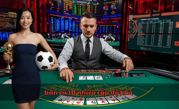 bắn cá 3D nhiều cấp độ